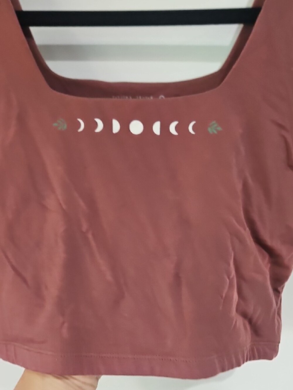 Women's Rust Moon Phase Cropped Tank Top Size Small - Picture 5 of 5